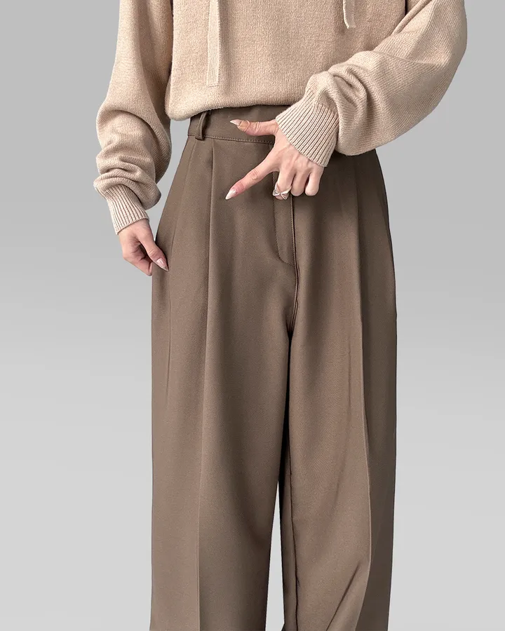 [~3XL/2기장] 르네상스 모더니즘 더블 핀턱 통 와이드 루즈핏 슬랙스 긴바지 롱팬츠 상세 이미지 53