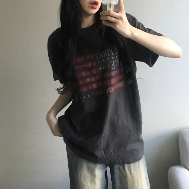 [빈티지/오버핏!] 페일 레터링 프린팅 반팔티 (3color) 상세 이미지 19