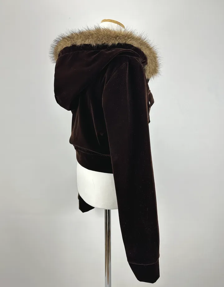 velvet fur hood  jacket- 벨벳 퍼 후드 자켓 2color (힙, 스트릿, 유니크, 크롭, y2k, 빈티지, 퍼, 집업, 후드집업) 상세 이미지 26