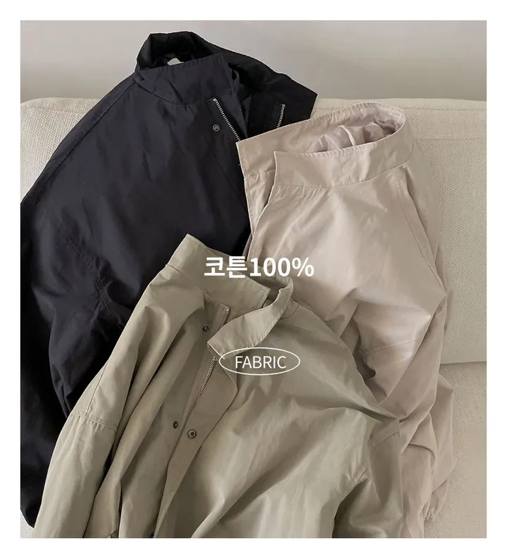 비스킷 피치 오버핏 야상 자켓 상세 이미지 5