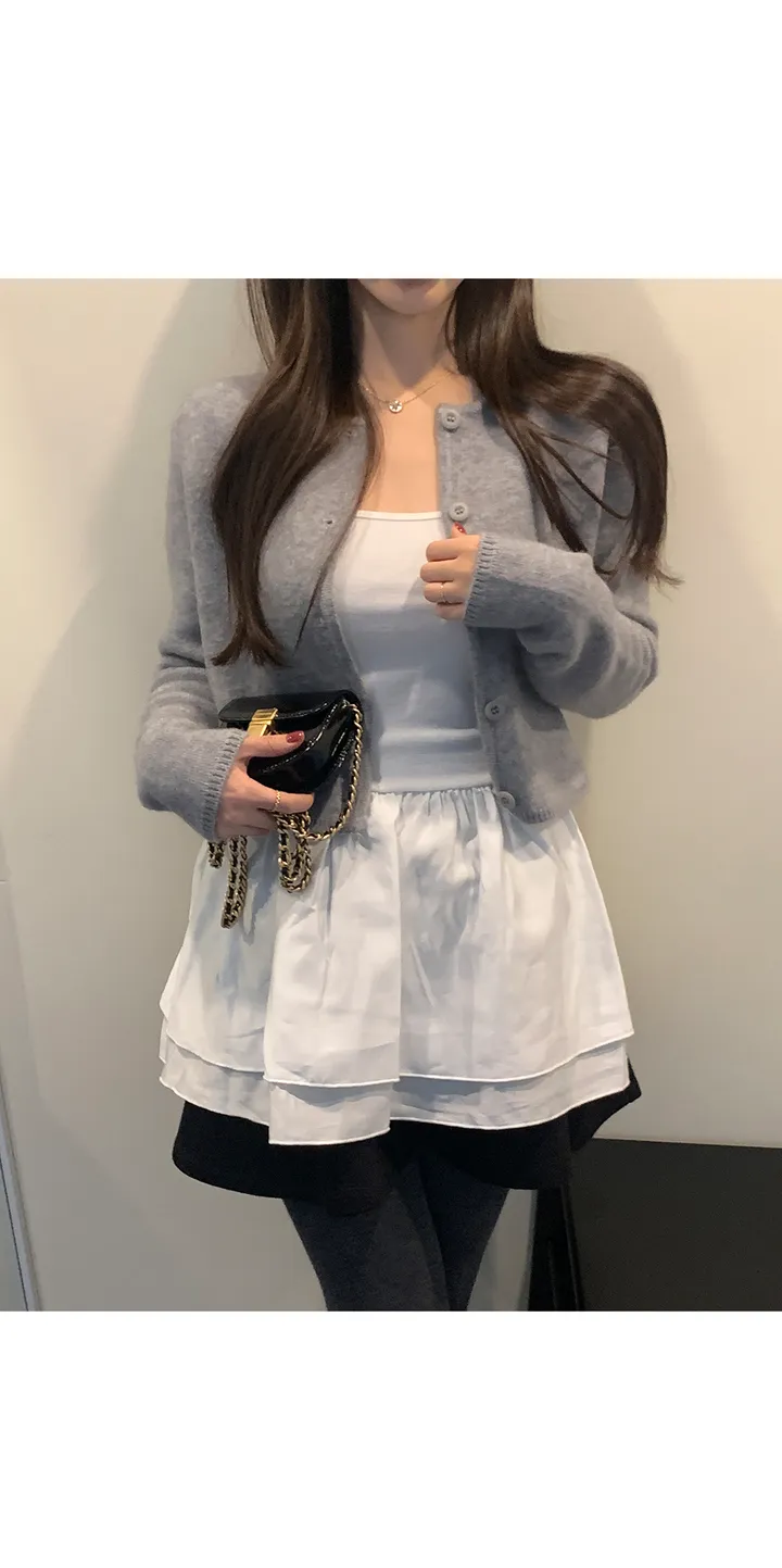 [주문폭주/사계절용] 플레어 레이어드 끈 나시 상세 이미지 21