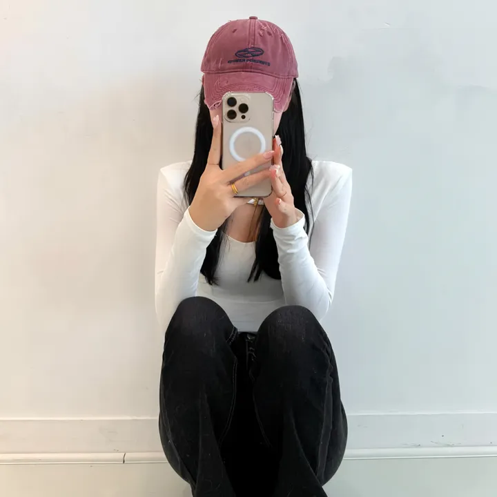 [🧢+팔찌+안경+캡가드증정❤/묶음할인✨] 캐피튜드 빈티지 리퍼 이파워 프리젠츠 볼캡 - 연예인핏 데일리 남녀공용 소두핏 레트로 소두핏 대두커버 연예인 아이돌 사계절 커플 모자 상세 이미지 154