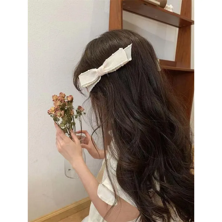 🔥주문폭주🚀당일🚀발레코어 리본 머리핀 아이돌 하이틴 리본핀 옆머리헤어핀 2p 상세 이미지 19