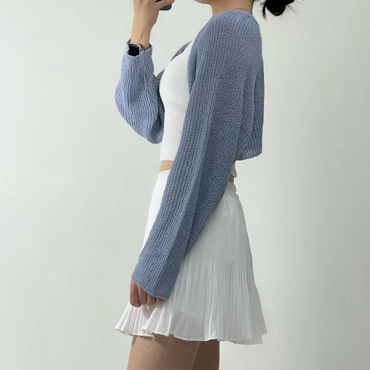 [여리핏/지금부터 쭉~] 엘르 볼레로 가디건 크롭가디건 여름가디건 상세 이미지 8