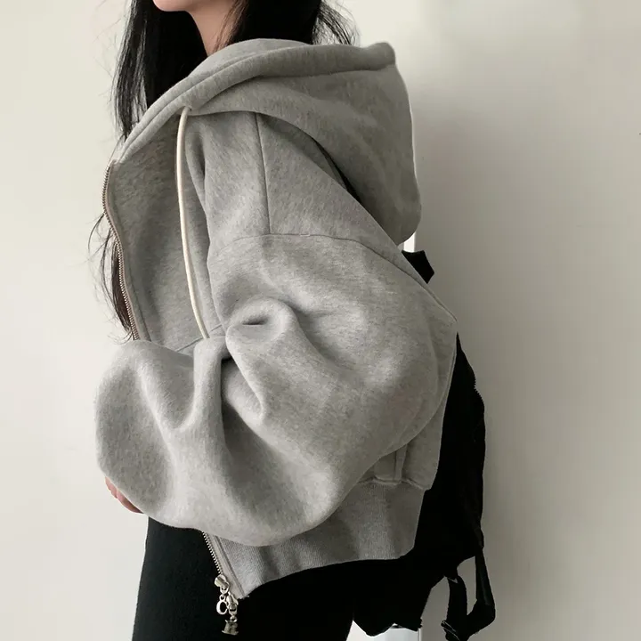 [완전인기✨/백염컬러 당일출고!] 자체제작 크치Made 꿈에 나온 핏, 투웨이 양기모 크롭 후드집업 ver 아우터 자켓 - zipup 상세 이미지 106