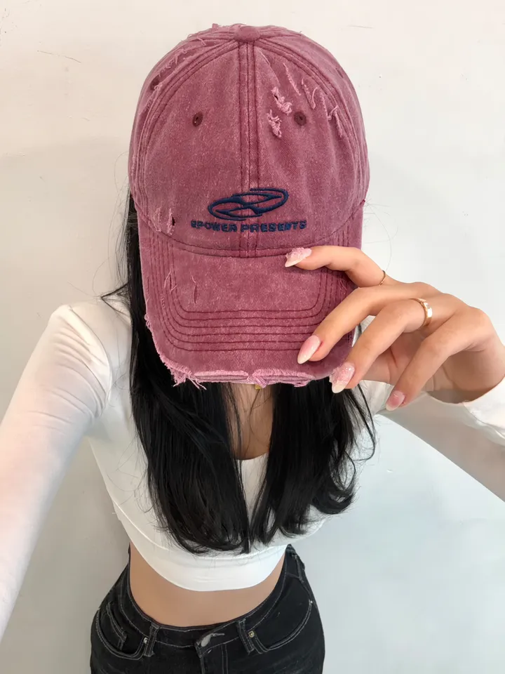[🧢+팔찌+안경+캡가드증정❤/묶음할인✨] 캐피튜드 빈티지 리퍼 이파워 프리젠츠 볼캡 - 연예인핏 데일리 남녀공용 소두핏 레트로 소두핏 대두커버 연예인 아이돌 사계절 커플 모자 상세 이미지 150
