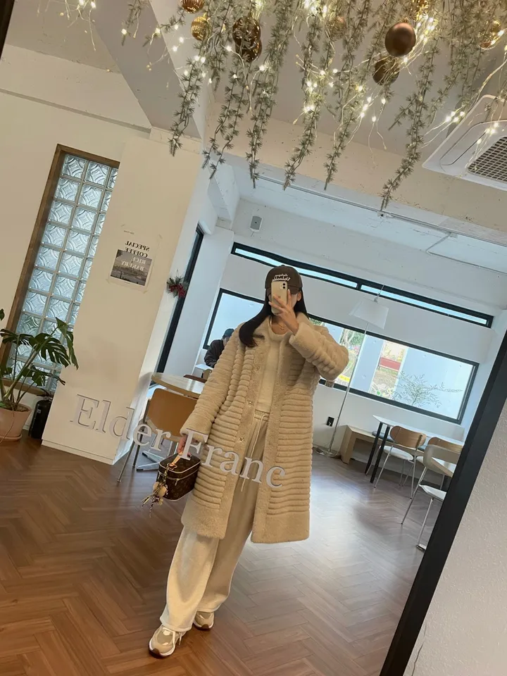 *신상할인!!/강추!!* 수입) TF 밍크 페이크 에코 퍼 세일러 하프 롱코트 자켓 무스탕 상세 이미지 16