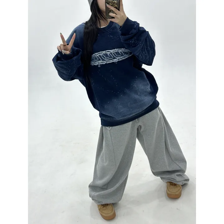 기모선택❤️[UNISEX/소장추천!/6color!]데이유 비죠 스냅 버튼 포인트 루즈 와이드 벌룬 트레이닝 팬츠(3-5일 여유주문) 상세 이미지 17