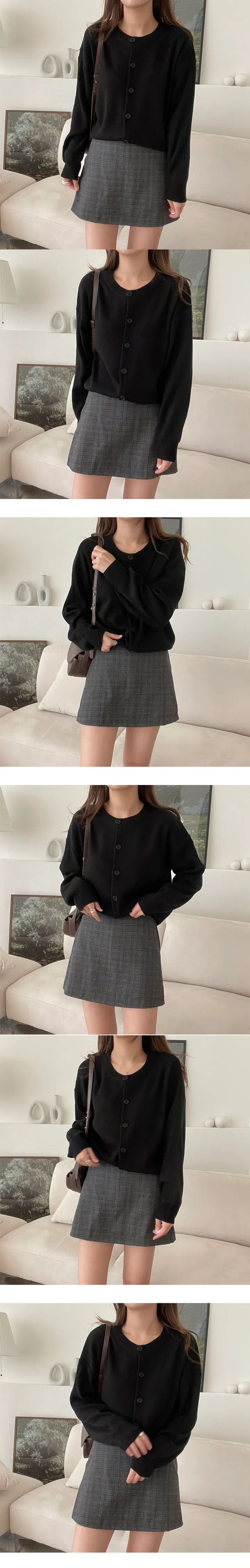 (12color/루즈핏) 포포 라운드 가디건 상세 이미지 4