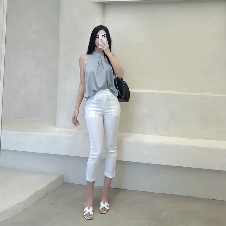 [인생핏/-3kg] 주지 스판 슬림슬랙스 8부슬림팬츠 8부팬츠 상세 이미지 4
