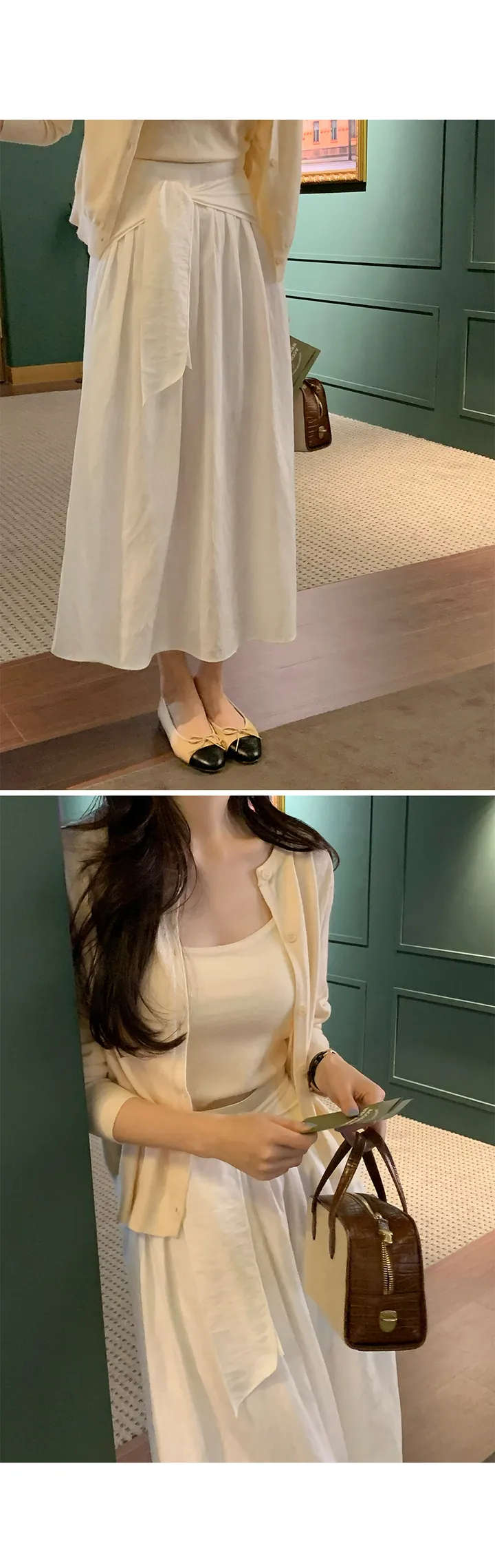 파스텔나시 가디건SET 3color 데일리룩/러블리/나시가디건/가디건set/나시set/셋업/간절기가디건/가디건셋업/슬림핏/니트나시 상세 이미지 11