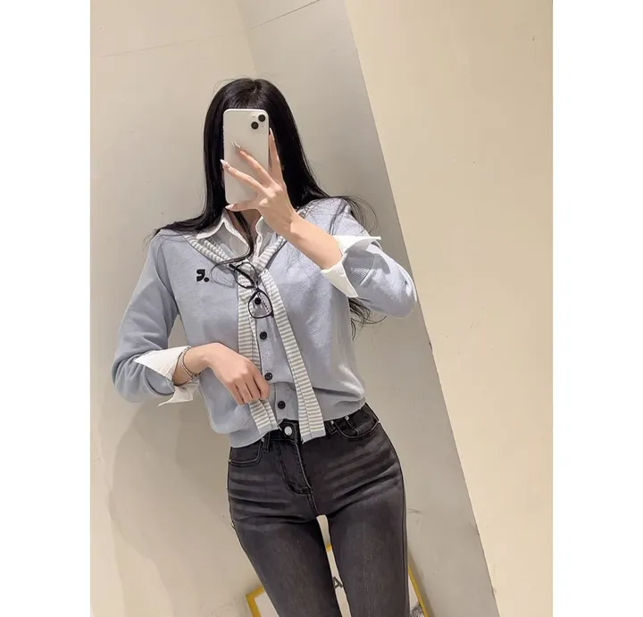 [컬러추가/👍원단GOOD👍] 젤리 스트라이프 숄 가디건(8color) 상세 이미지 19