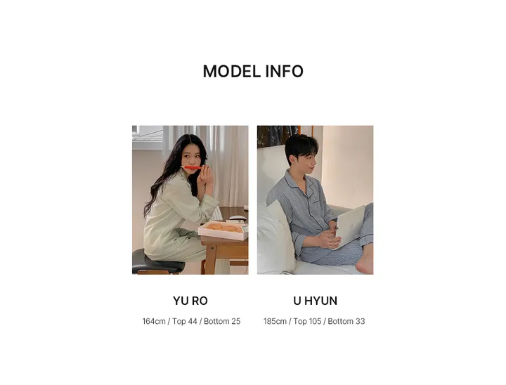 [☁코튼] J'eu 아르떼 커플 파자마 잠옷 세트 2color 상세 이미지 24