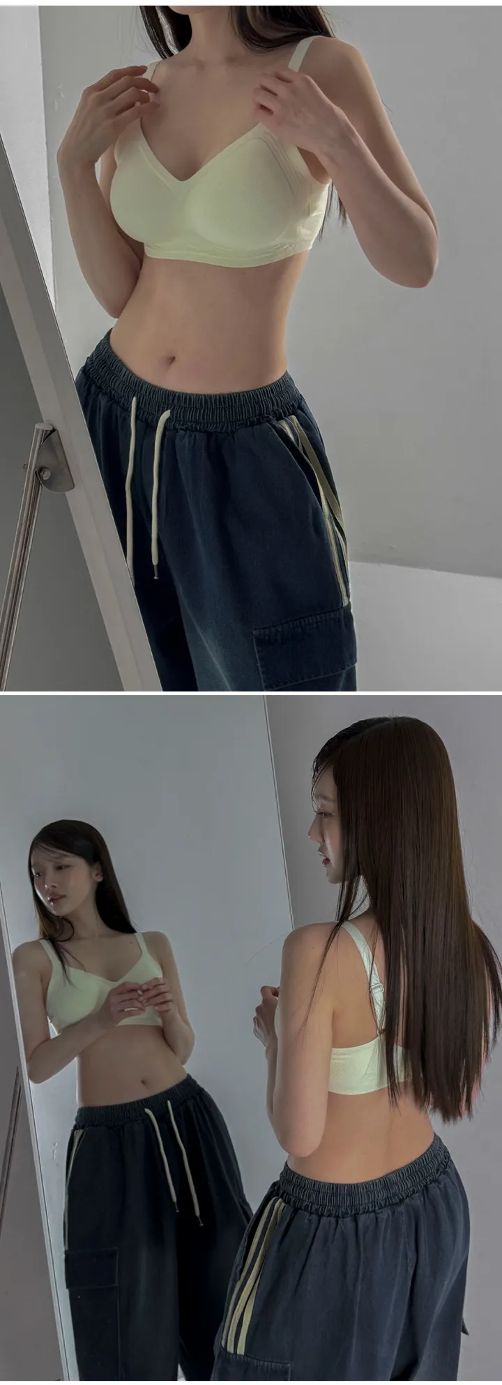 [M ~ 3XL] 5colors 매쉬 와이드 브라 빅사이즈브라 큰컵브라 상세 이미지 7