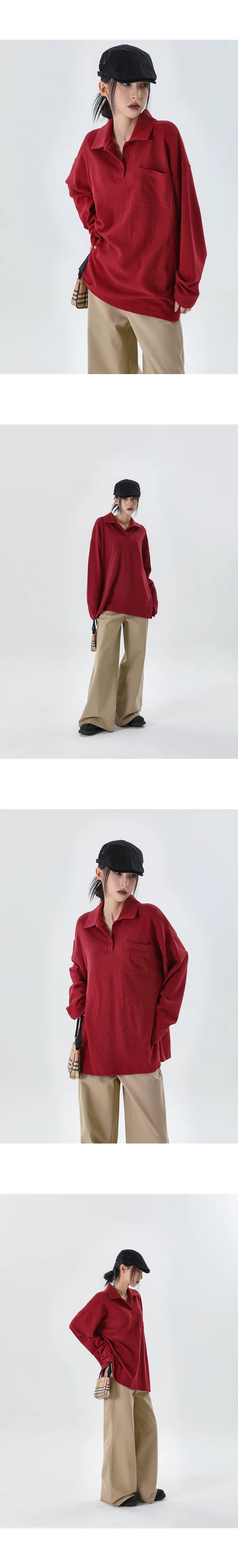 [6천개판매] 쥴런 헌팅캡 [모자 데일리 버튼 포인트 헤어악세사리 캐주얼] 상세 이미지 3