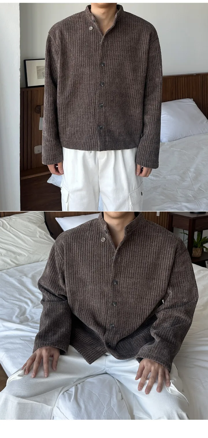 [5컬러]이플 남자 구김없는 루즈 오버핏 메이플 합포 자켓 가디건 상세 이미지 24