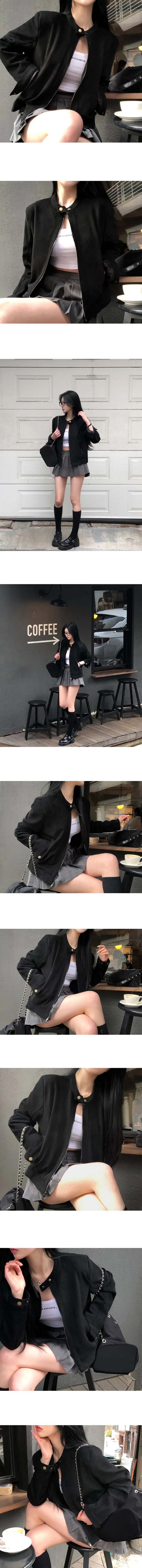 [당일출고][MADE/스판함유]클래식 스웨이드 차이나 버튼 자켓 상세 이미지 3