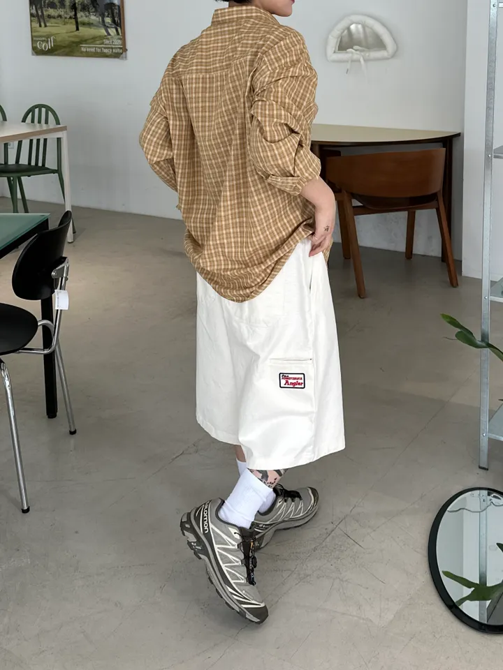 [UNISEX] 패치 워크 버뮤다 하프 팬츠 (4color) 상세 이미지 15