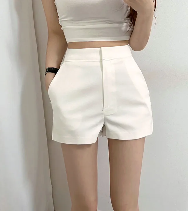 [기본깔끔핏] 코튼 면 스판 3부 숏팬츠 슬랙스 봄 여름 반바지 상세 이미지 6