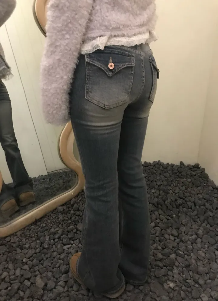 카리나 빈티지  포켓 포인티 청바지 Karina Vintage Glam Pocket Flare Denim 상세 이미지 13