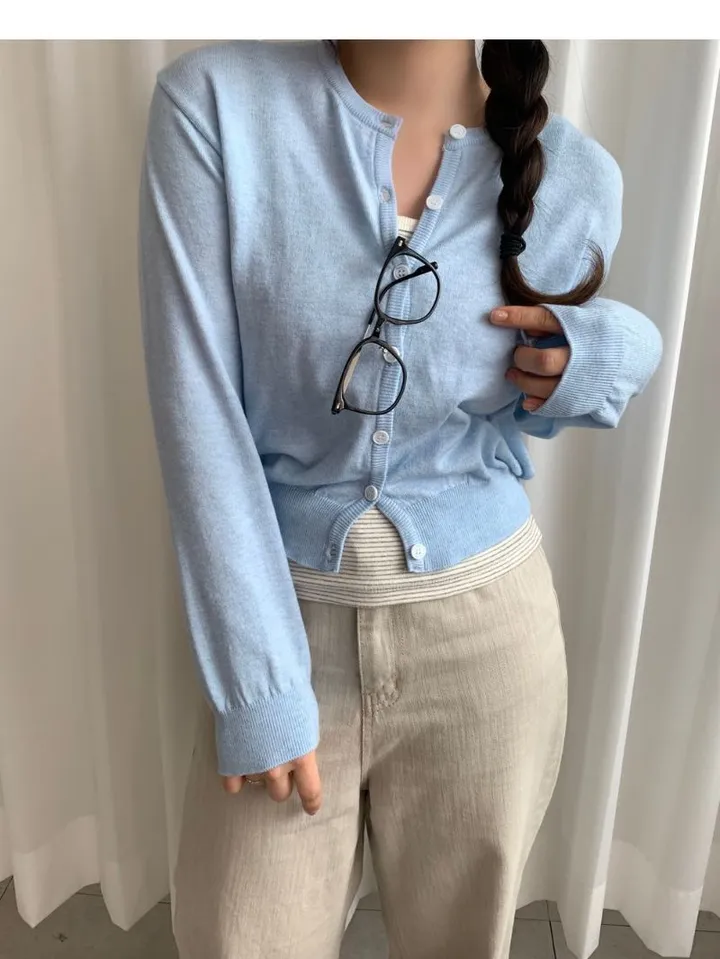 [주문폭주!][봄신상/데일리템/최저가] 아렌 베이직 라운드 가디건 (10color) 상세 이미지 42