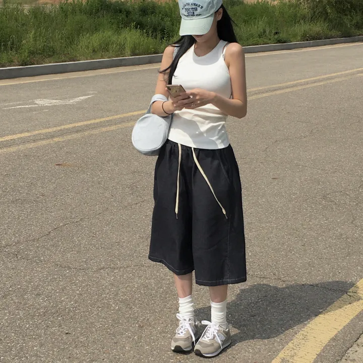 [*극찬핏]하프 생지 버뮤다 pt : half bermuda pants - 3 color 상세 이미지 35