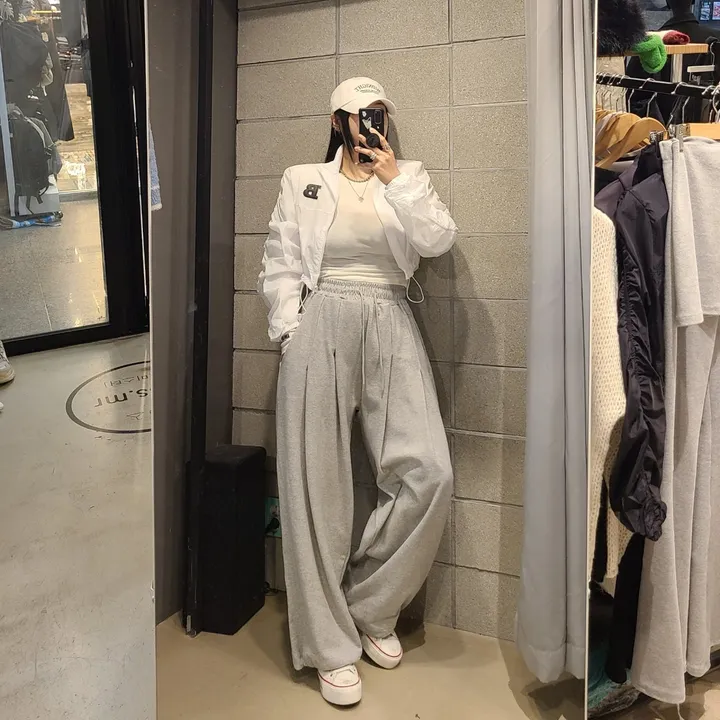셔링 어깨패드 크롭 바람막이 상세 이미지 9