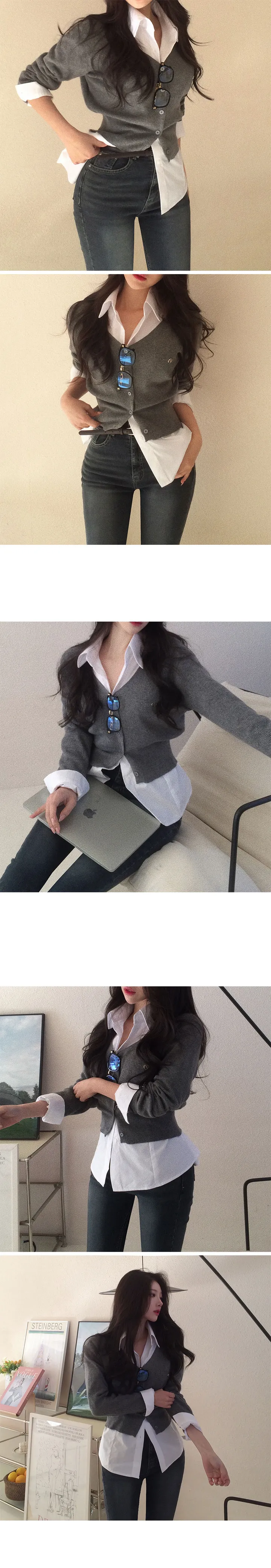 [made/기본필수!/잘록핏] 델리 브이넥 잘록 가디건 봄가디건 하객룩 봄신상 상세 이미지 29