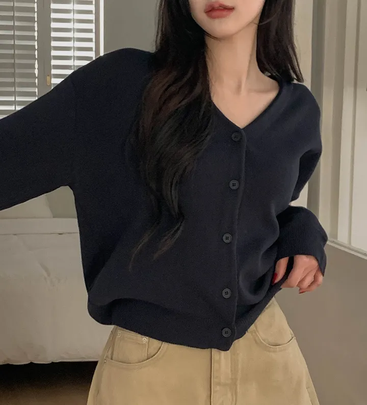 [예쁜여유핏/11colෆ] 다온 브이넥 루즈핏 긴팔 가디건 11colors 상세 이미지 33