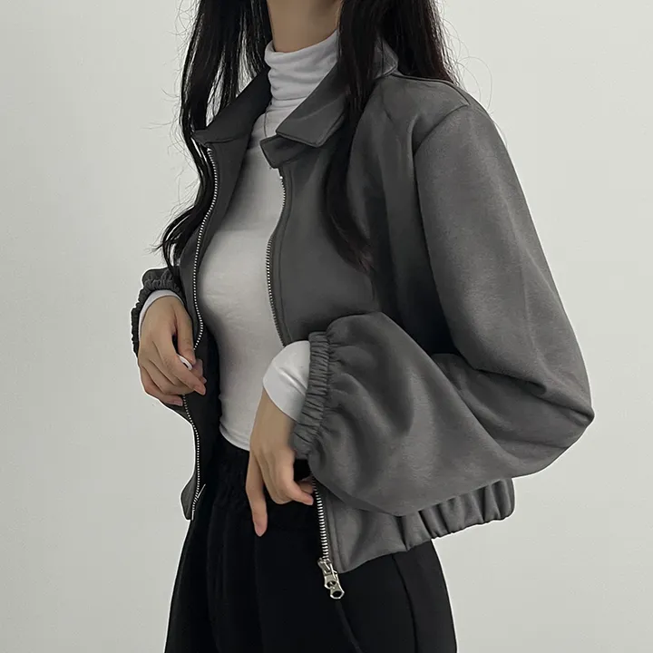 [봄재진행! *투웨이집업/빠른배송🤎스웨이드자켓,세무자켓,크롭아방핏 봄신상] 스웨이드투웨이점퍼 상세 이미지 10