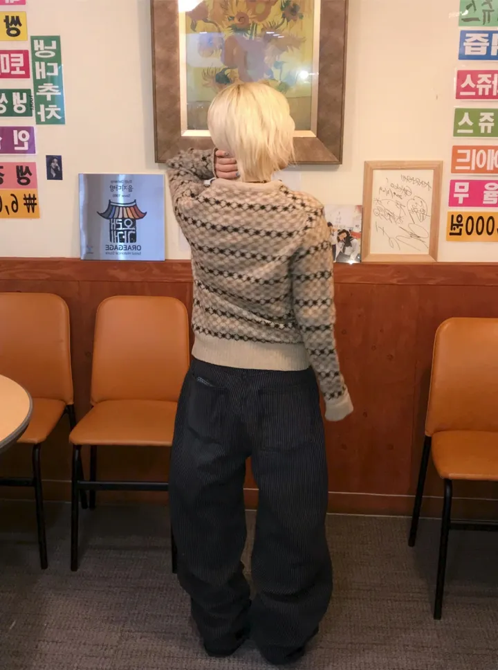 ♨주문폭주♨ #블랙 스트라이프 생지 데님 (당일 배송) 상세 이미지 12