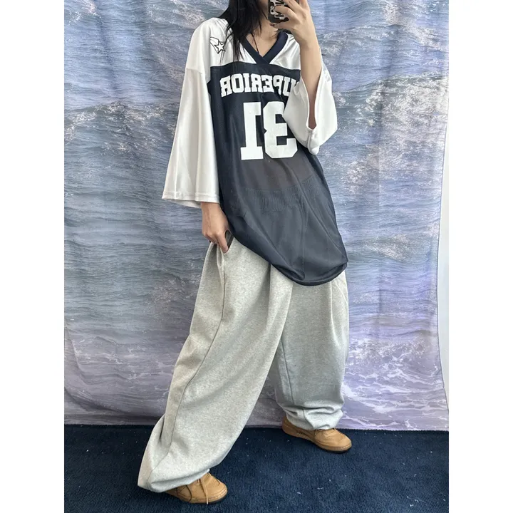 ❤️‍🔥기모선택│업그레이드 ver.│누적판매1,000 돌파 기념│4size!❤️‍🔥[UNISEX/기획특가]사이드 폴드 핀턱 스트링 루즈 와이드 벌룬 트레이닝 팬츠(2color) 상세 이미지 60