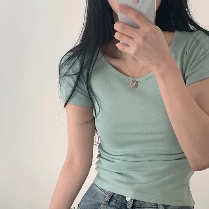 [1+1추가할인🤍/13컬러] 데일리 기본 유넥 반팔티 상세 이미지 32