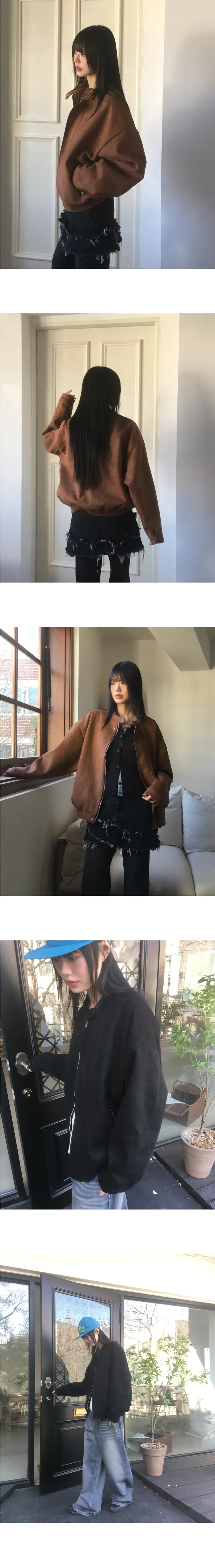 모버 스웨이드 블루종 자켓 점퍼 상세 이미지 9