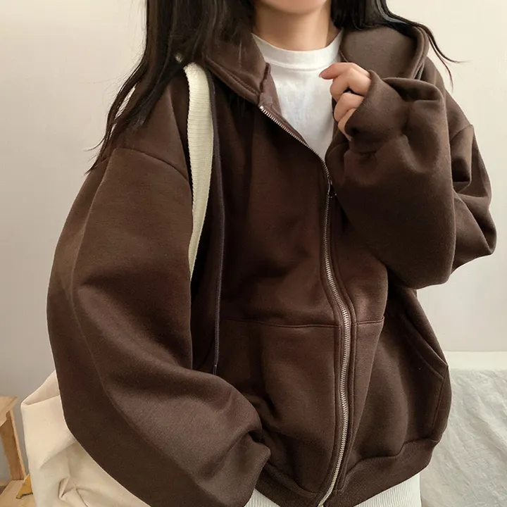 [기모/6color] 마일드 데일리 오버핏 투웨이 무지 후드집업 상세 이미지 10