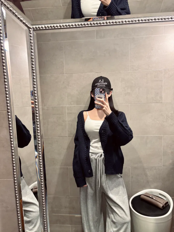 루어 케이블 브이넥 가디건 / 2color 상세 이미지 20