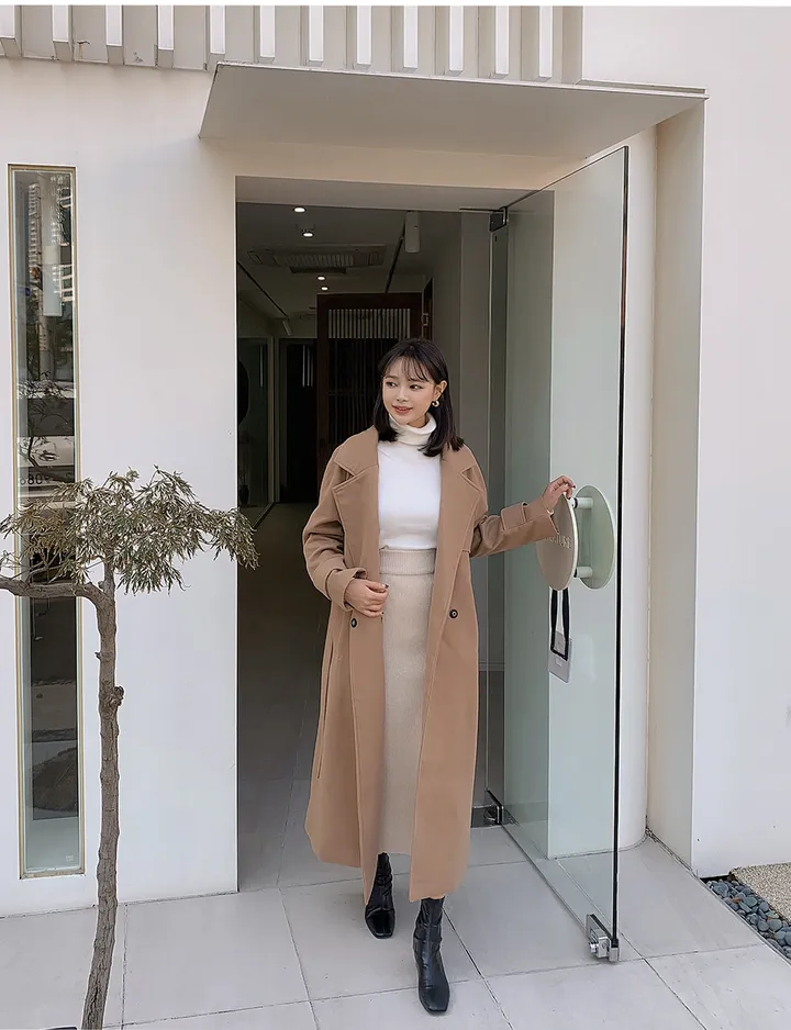 [44-120] [3만장 돌파♥] 깔끔한매력 벨트 롱 코트 (누빔안감) 상세 이미지 115