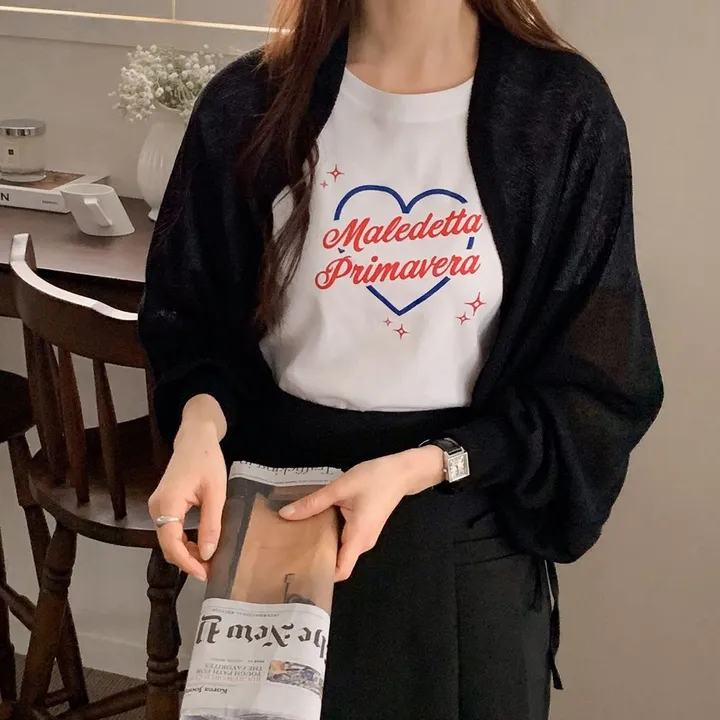 [여름SALE/핏보장/살안타템] 여름용 크롭 그물 네트 볼레로 가디건 얇은 니트 시스루 햇빛차단 체형커버 간절기 오버핏 부유방커버 장마룩 살탐방지 휴양지룩 레이어드 - 4color 상세 이미지 57