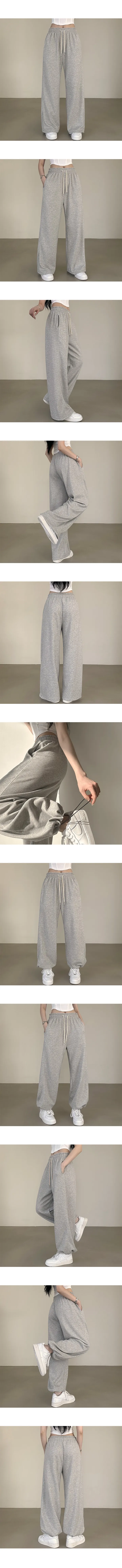 [무려17컬러~/숏&롱,투웨이] 인생핏 트레이닝! 하이웨스트 스트링 조거 와이드 트레이닝팬츠 (17color) 상세 이미지 3