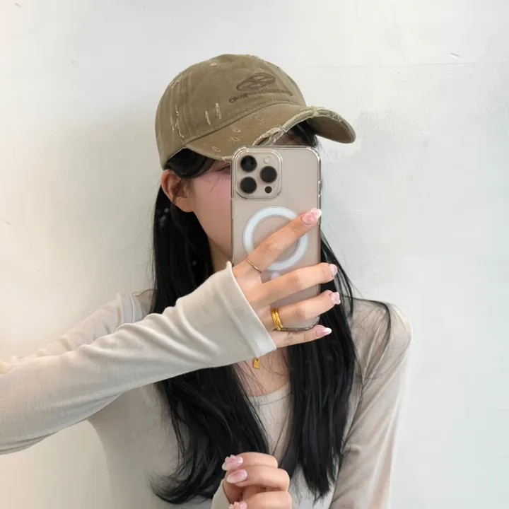 [🧢+팔찌+안경+캡가드증정❤/묶음할인✨] 캐피튜드 빈티지 리퍼 이파워 프리젠츠 볼캡 - 연예인핏 데일리 남녀공용 소두핏 레트로 소두핏 대두커버 연예인 아이돌 사계절 커플 모자 상세 이미지 124