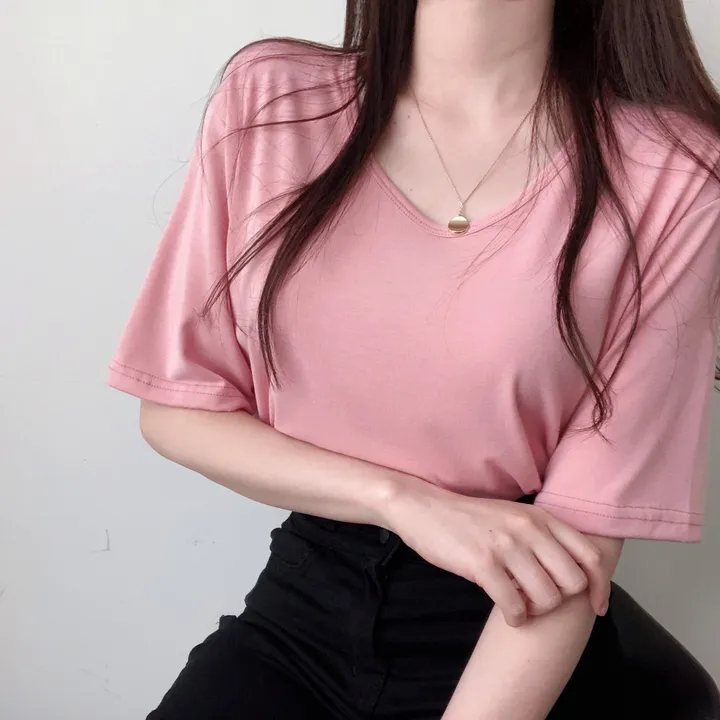 (국내제작 부드러움) 찰랑 데일리 기본 반팔 티셔츠 상세 이미지 22