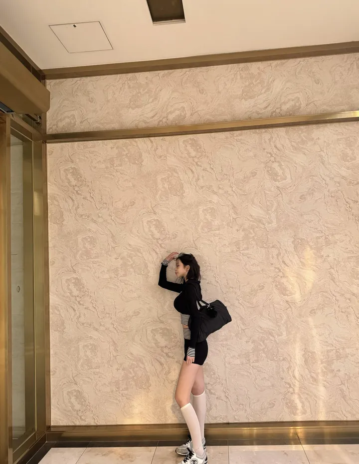 단가라 쫀 반바지 세트 상세 이미지 7
