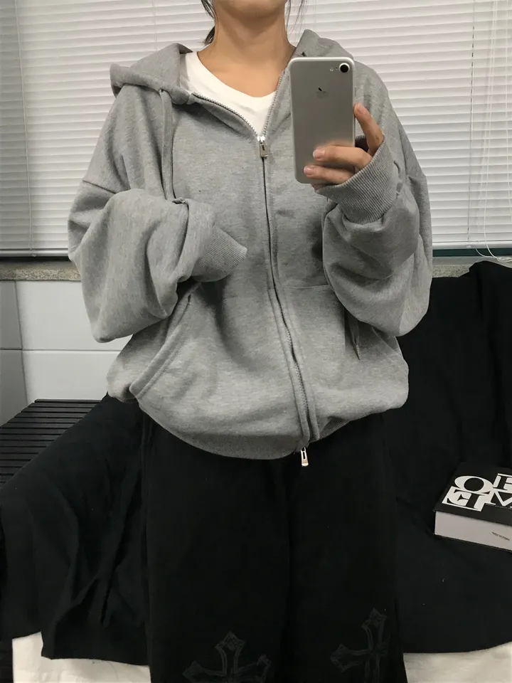 (1+1/교복템)당일출고🚛Avocado basic over two way zip- up - 7color 상세 이미지 25