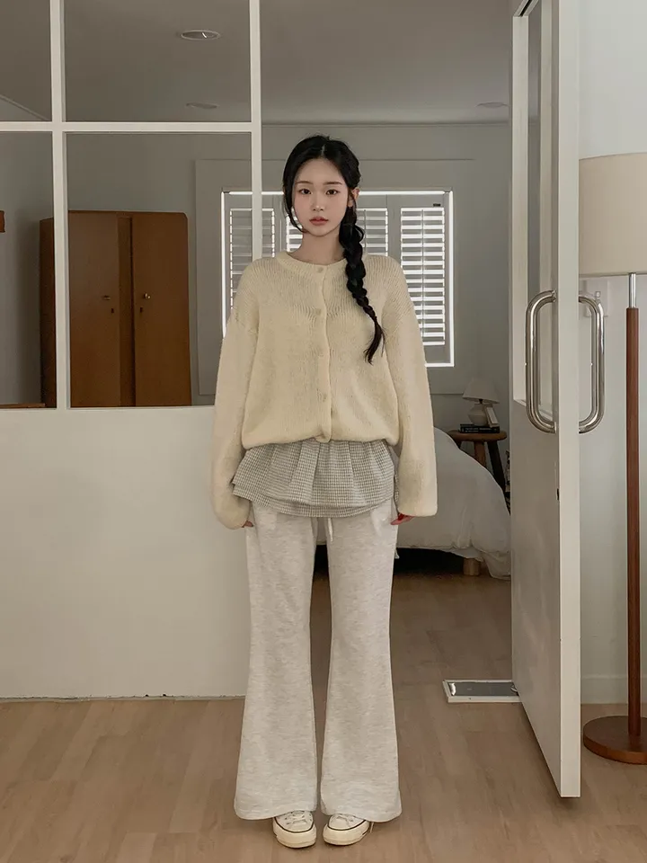 [울함유] 러버블 루즈핏 라운드넥 긴팔 가디건 4colors 상세 이미지 19