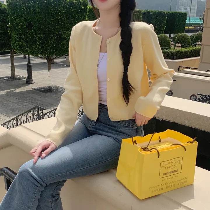 [ 인스타폭주 ] 버터리 은장 라운드 크롭 니트 가디건 상세 이미지 20