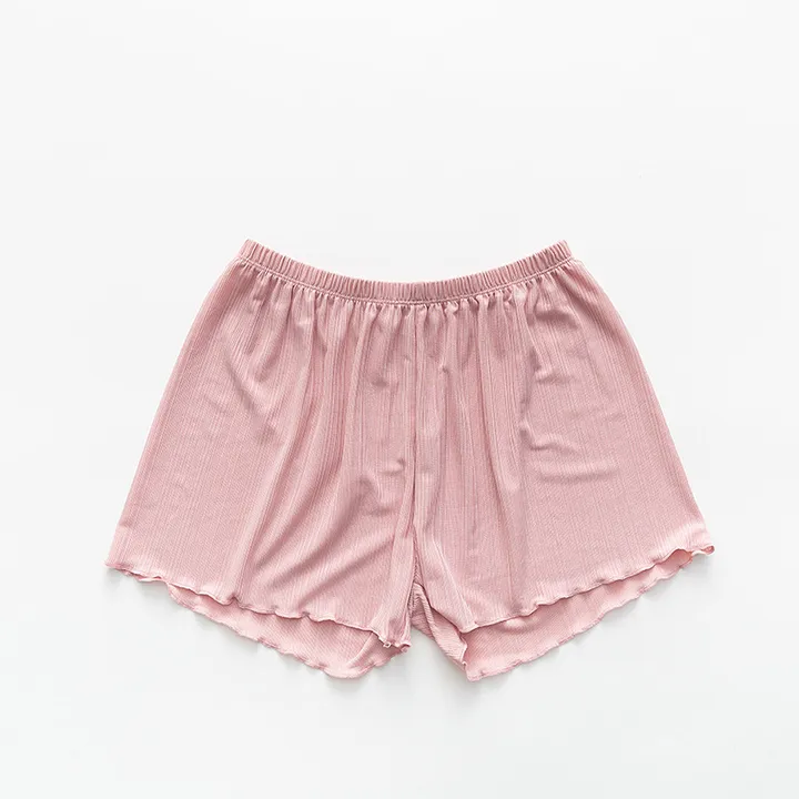 [1+1/3부반바지]찰랑 시원 쫀쫀 물결라인 밴딩 홈웨어 파자마 속바지 잠옷바지 상세 이미지 6