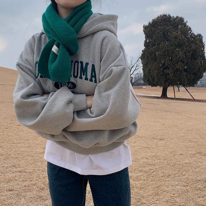 [대박핏보장✨/98%만족/진그레이 당일출고!] 자체제작 #크치Made 꿈에 나온 핏, 오클라호마 1866  양기모 맨투맨 긴팔 후드티 ; 5컬러 상세 이미지 38