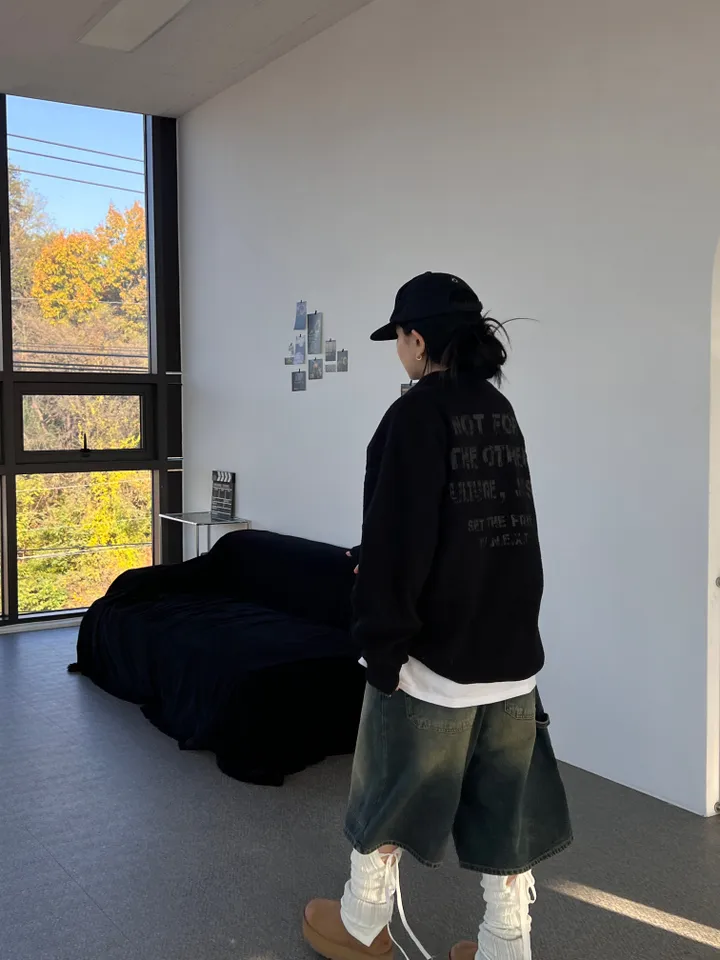 - 남녀공용 빈티지 크랙덤블 오버핏 후리스 - 상세 이미지 33