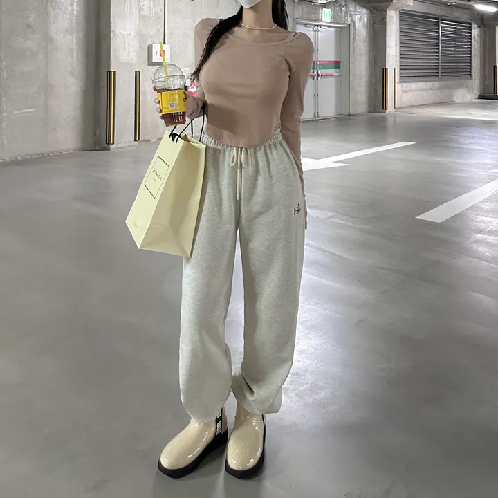 [8color/MADE] 하이퀄리티 웨하스 탄탄 와이드 조거팬츠 봄트레이닝 상세 이미지 78