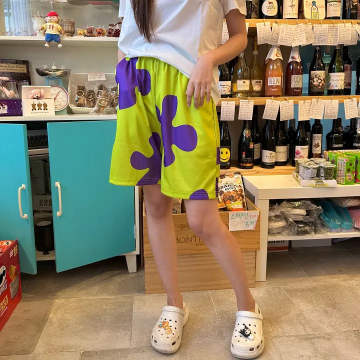 🐺뚱이/커플템🐰뚱이 스펀지밥 캐릭터 남자 여자 커플 신혼 바닷가룩 시밀러룩 키치 큐티 유니크 비치팬츠 상세 이미지 14